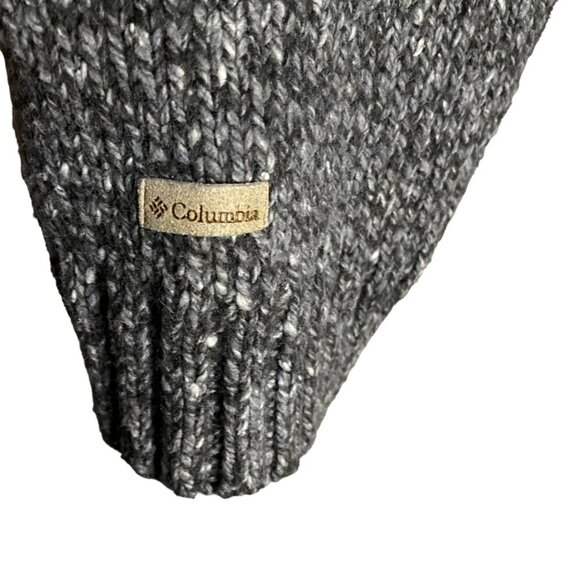 Columbia Men's Black Marled Crewneck Wool Blend Knit Sweater - Picture 5 of 7